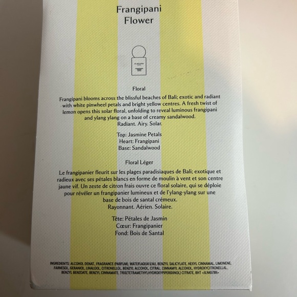 Jo Malone Frangipani Flower Cologne with Yellow and White Box - Picture 3 of 3